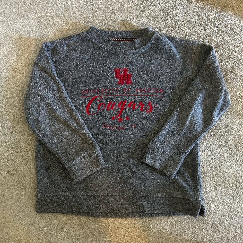 University of Houston crew neck/sweater, terry texture!